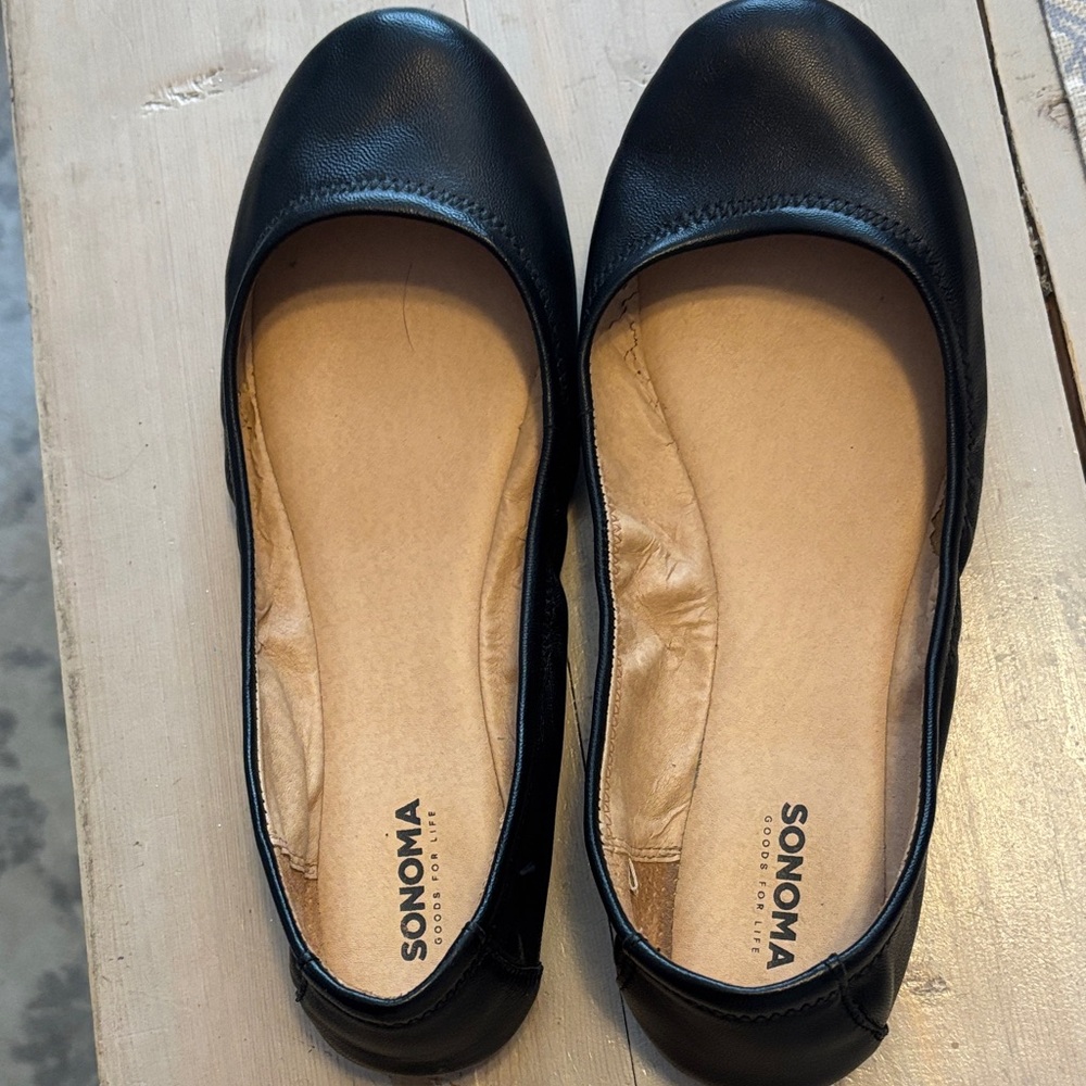 Sonoma Women's Black Ballet Flats size 9 Medium
